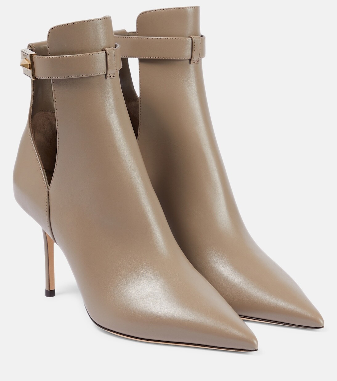 

Кожаные ботильоны nell 85 Jimmy Choo, серый