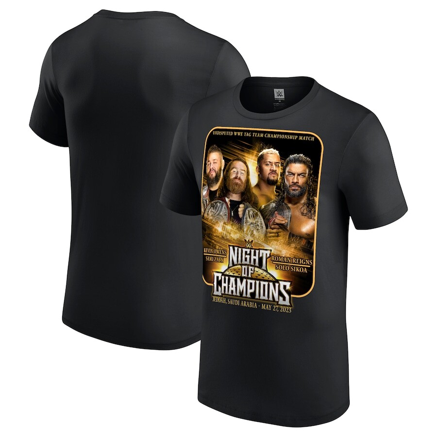 

Футболка с коротким рукавом WWE Authentic Roman Reigns, черный