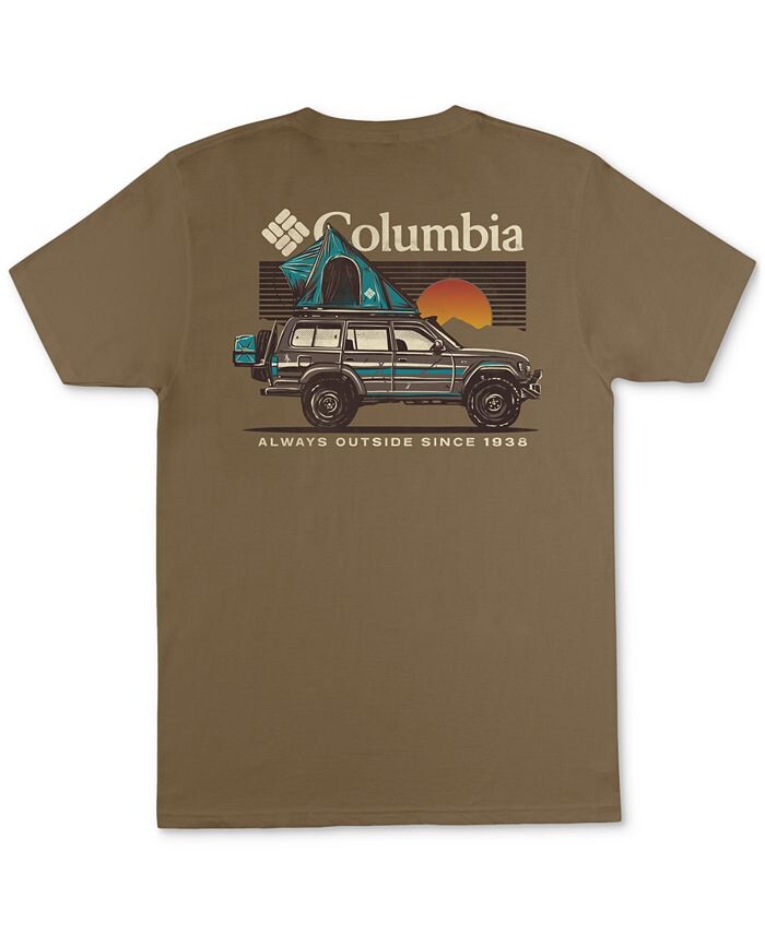

Мужская футболка с рисунком Always Outdoors Columbia, тан/бежевый