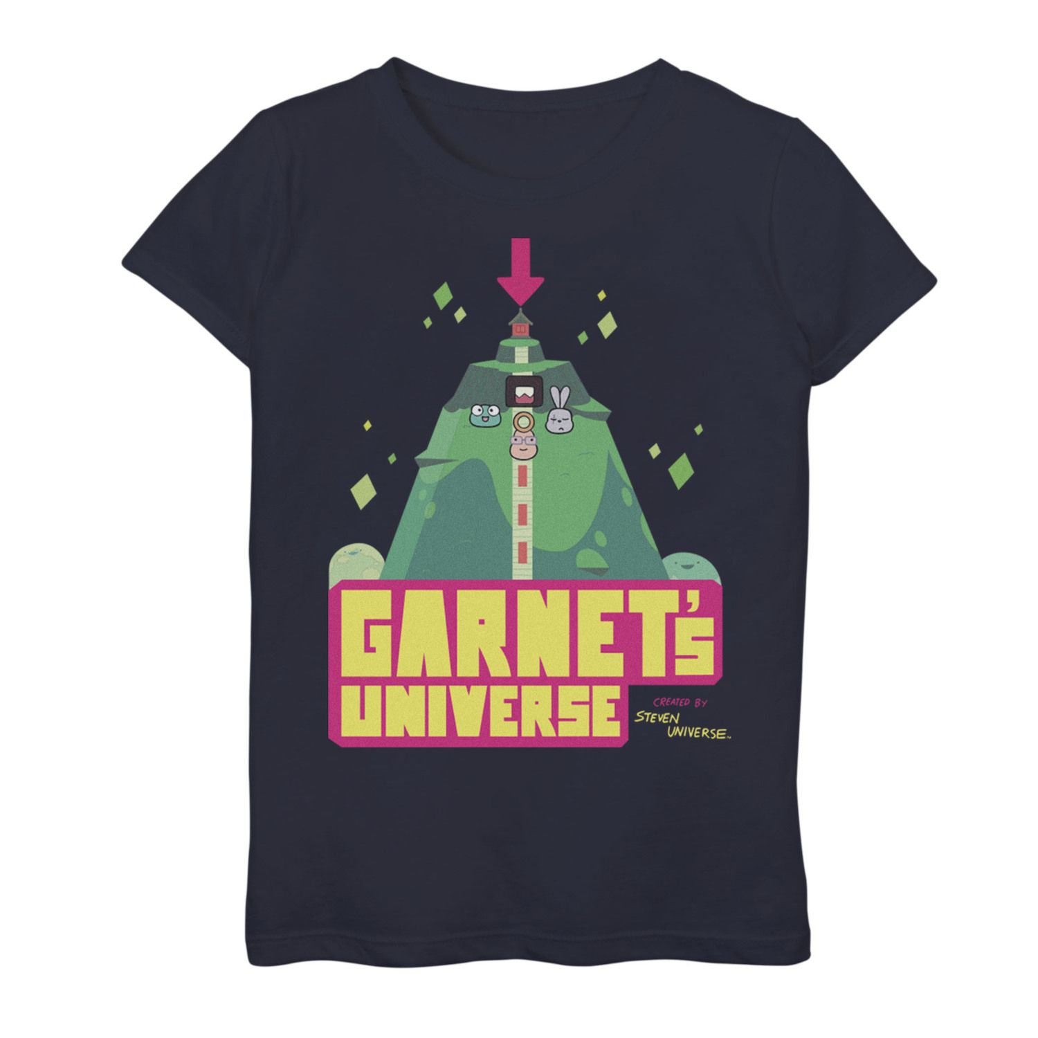 Футболка с рисунком Cartoon Network для девочек 7–16 лет Steven Universe Garnet's Universe Cartoon Network cartoon animals