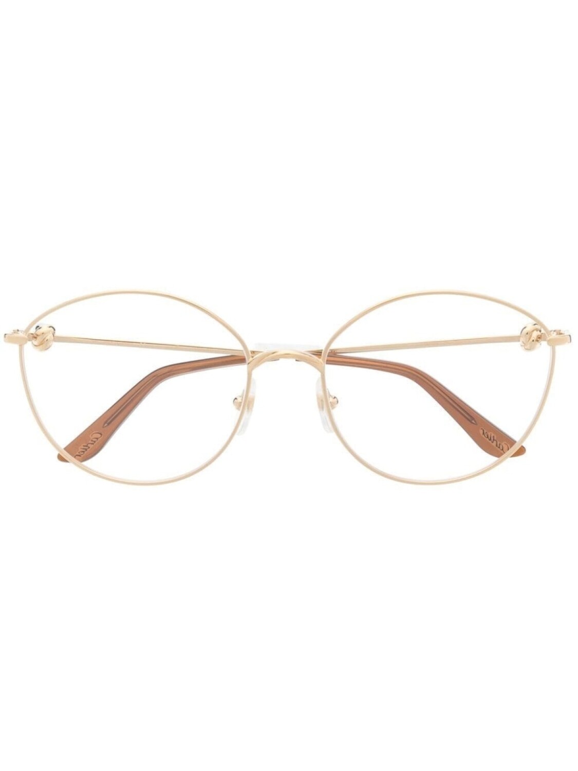 

Cartier Eyewear очки в круглой оправе, золотистый