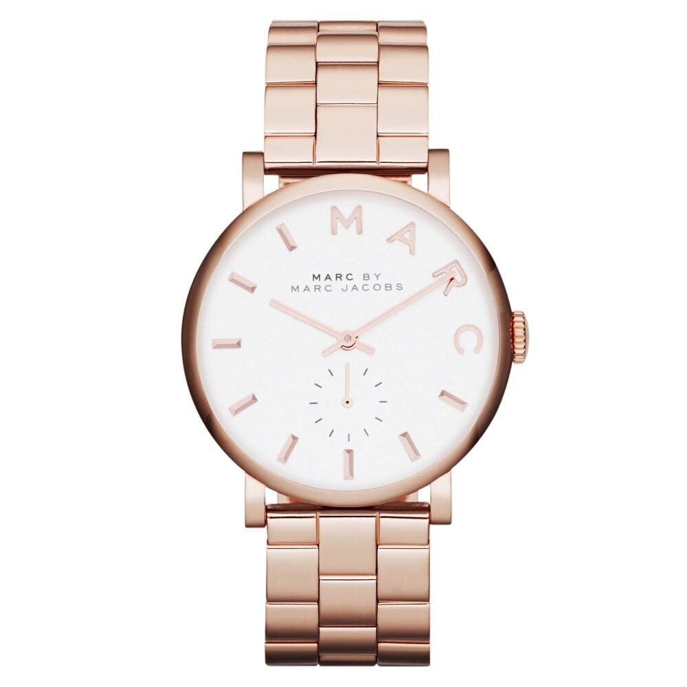 

Mbm3244 часы baker с покрытием из розового золота Marc Jacobs, розовый