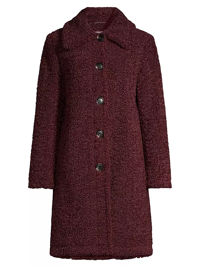 

Тедди Пальто Sam Edelman, цвет burgundy