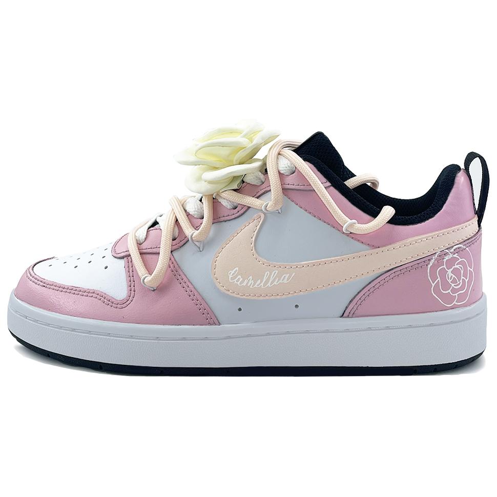 

Кроссовки Nike Court Borough Skateboarding Shoes Women's Low-top Pink/white, розовый