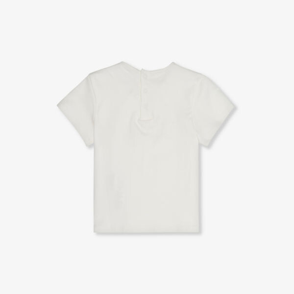 

Футболка из джерси из органического хлопка с логотипом для детей от 18 месяцев до 2 лет Chloé, белый
