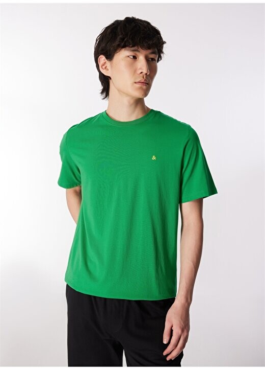 

Зеленая мужская футболка с круглым вырезом JJEPAULOS TEE SS CREW NECK NOOS Jack & Jones, зеленый