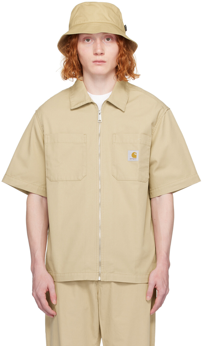 

Бежевая рубашка Sandler Carhartt Work In Progress