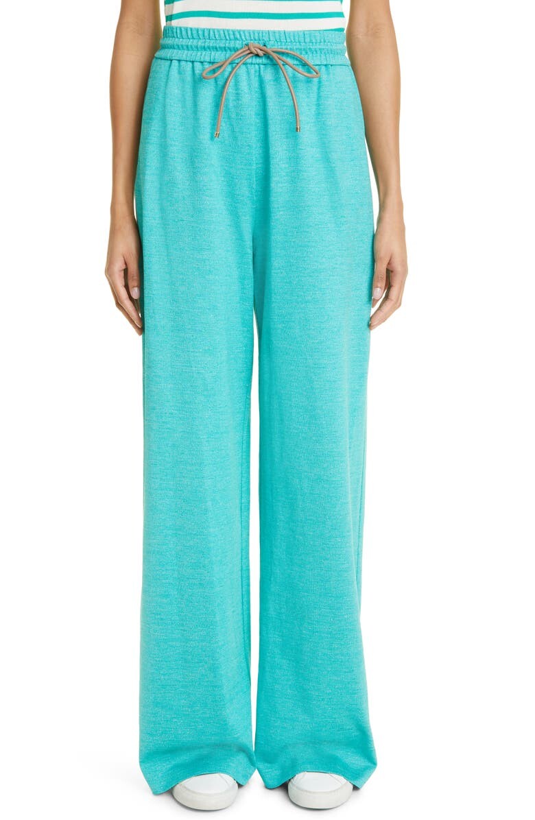 

Трикотажные брюки Aeolian из хлопка и льна с кулиской MAX MARA