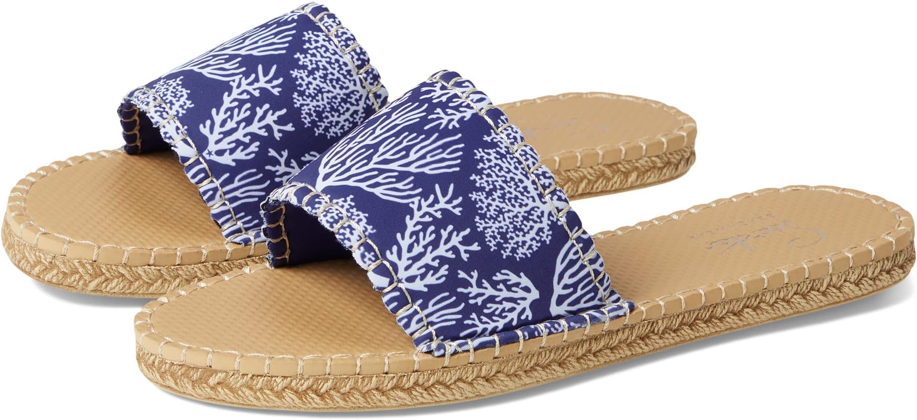 

Сандалии на плоской подошве Cabana Slide Water Shoe Sea Star Beachwear, цвет Navy Coastal Coral