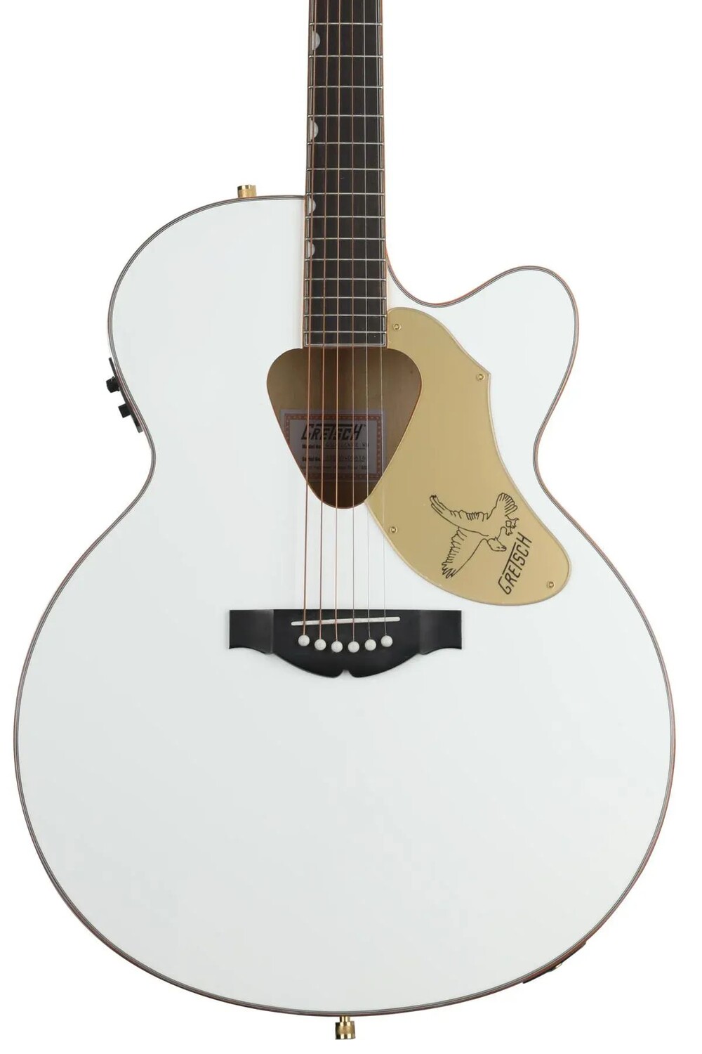 

Акустически-электрическая гитара Gretsch G5022CWFE Rancher Falcon Jumbo Cutaway - белая