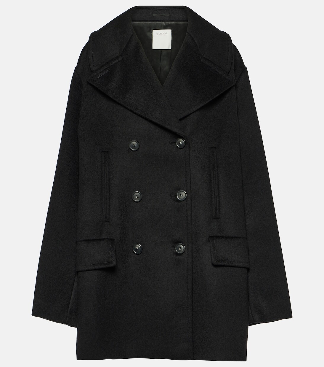

Пальто martora из шерсти Sportmax, черный