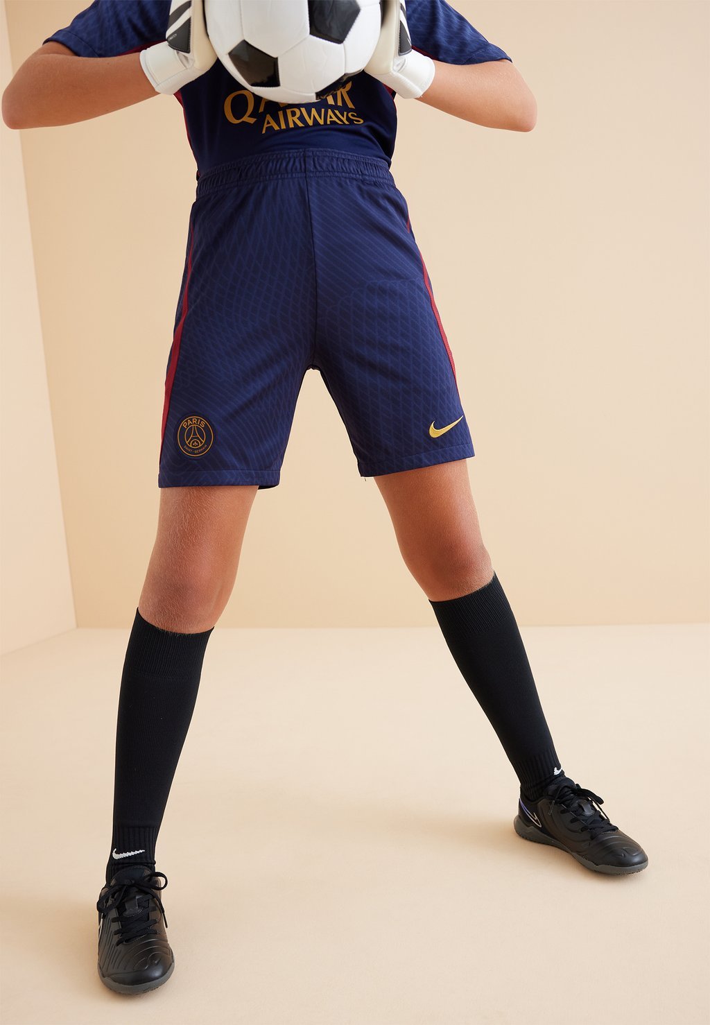 

Team Paris St Germain Df Strike Short Unisex Nike, цвет blackened blue/team red/gold