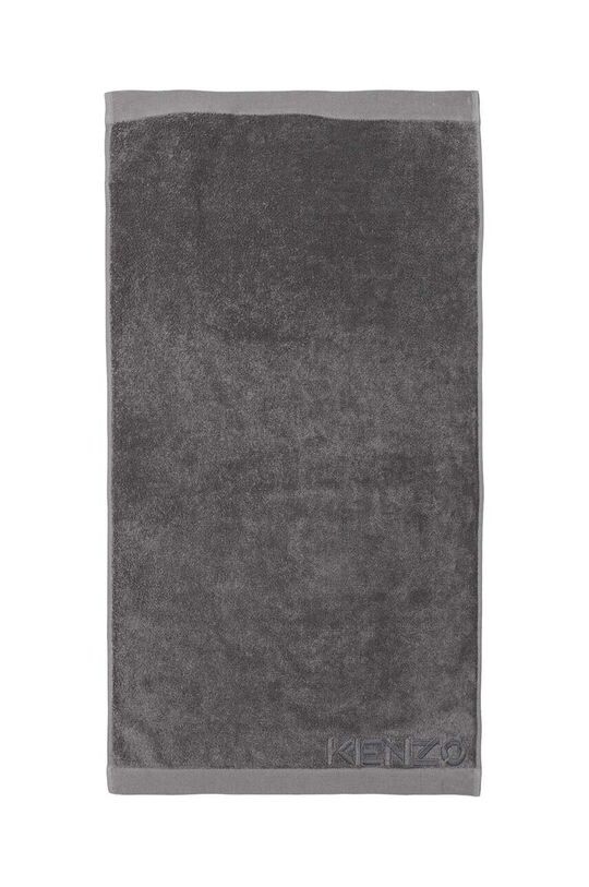 

Полотенце маленькое из хлопка Iconic Gris 45x70см Kenzo, серый