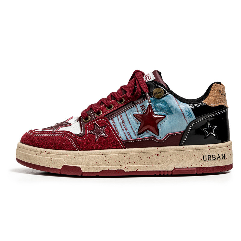 

Кроссовки URBAN AUTHENTIC Skateboarding Shoes Unisex Low-top, цвет Burgundy
