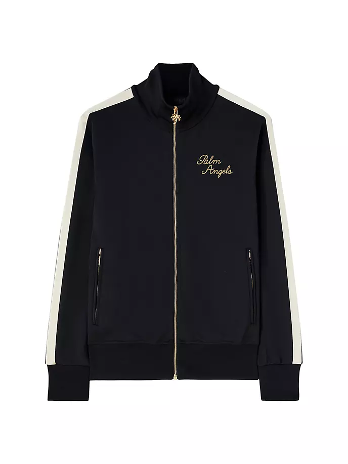 

Спортивная куртка с вышивкой Palm Angels, цвет black gold