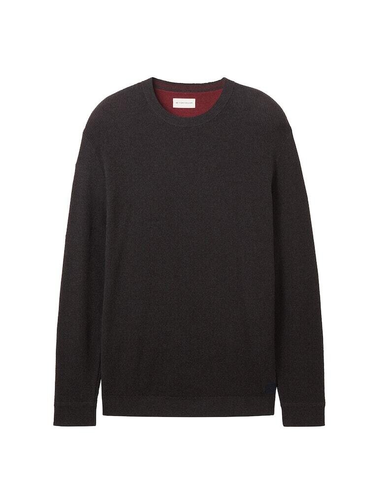 

Пуловер Tom Tailor, цвет black grey melange