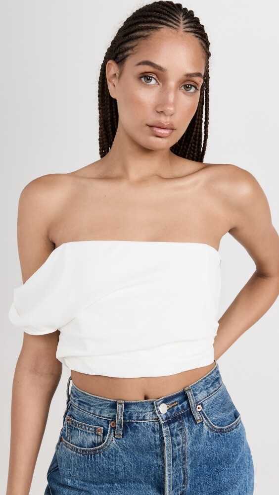 

Топ The Sei Strapless With Drape, слоновая кость