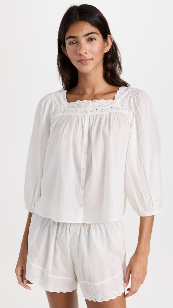 

Топ THE GREAT. The Eyelet Button Sleep