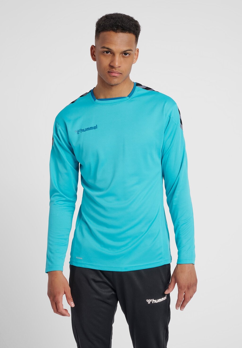 

Футболка с длинными рукавами Hummel, бирюзовый, Зеленый