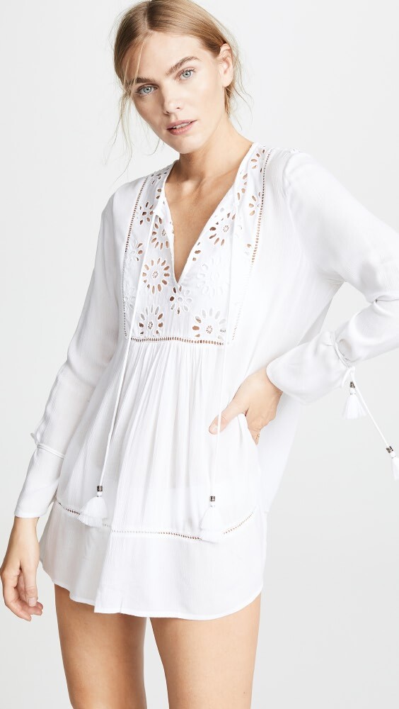 

Платье Playa Lucila Eyelet Tunic, белый