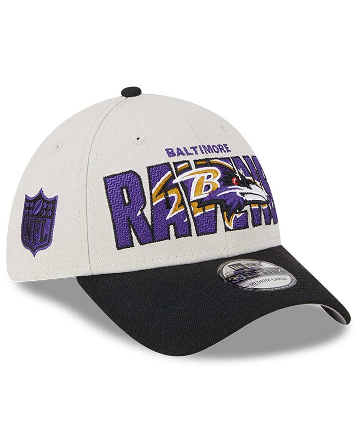 

Мужская гибкая кепка Stone, черная Baltimore Ravens 2023 NFL Draft 39THIRTY New Era