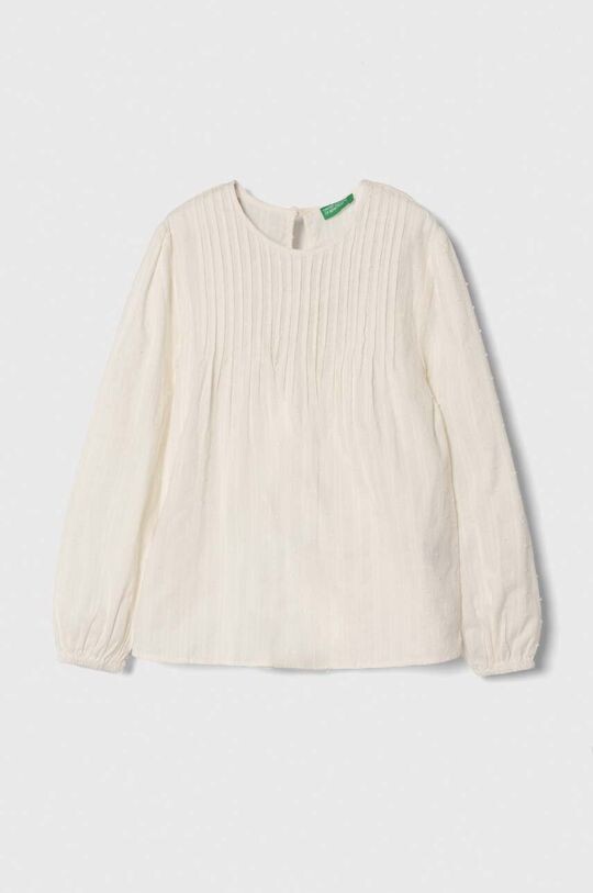 

United Colors of Benetton Детская хлопковая блузка, бежевый