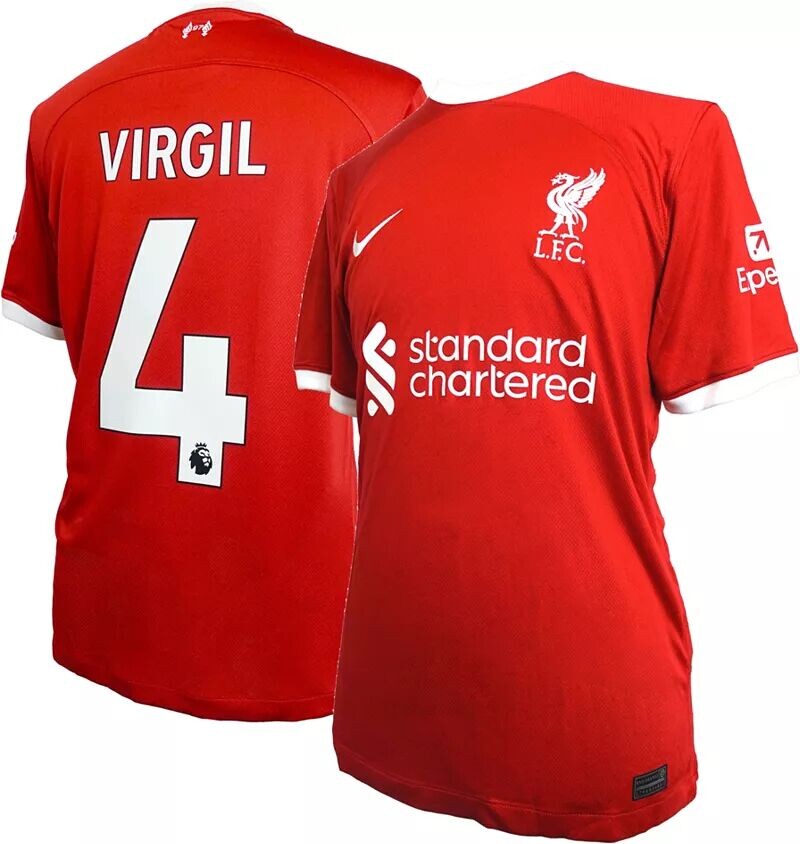 

Домашняя реплика Nike Liverpool FC Virgil Van Dijk #4