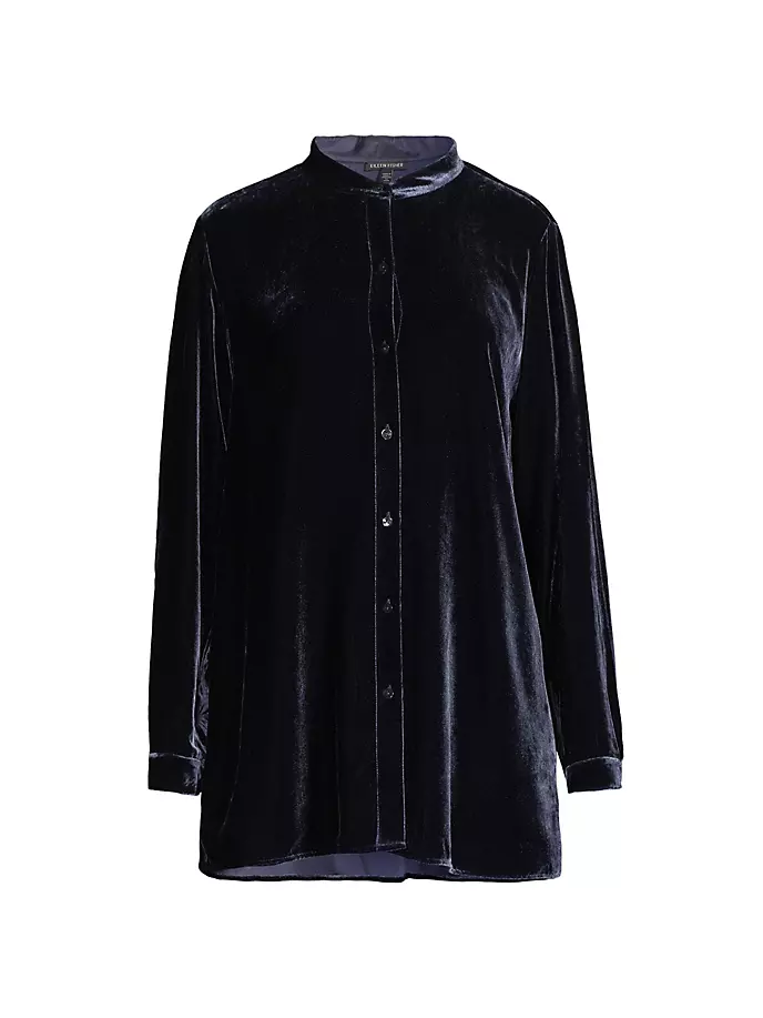 

Рубашка с воротником-стойкой Eileen Fisher, цвет venus