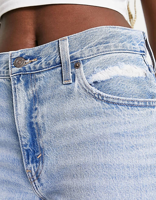 

Рваные мешковатые джинсы Levi's светло-синего цвета