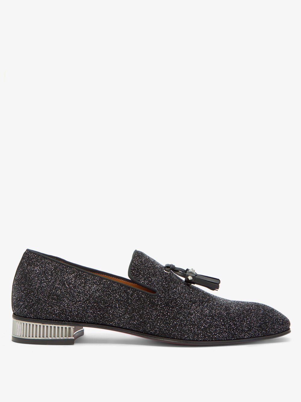 

Кожаные лоферы colonnaki с блестками Christian Louboutin, черный