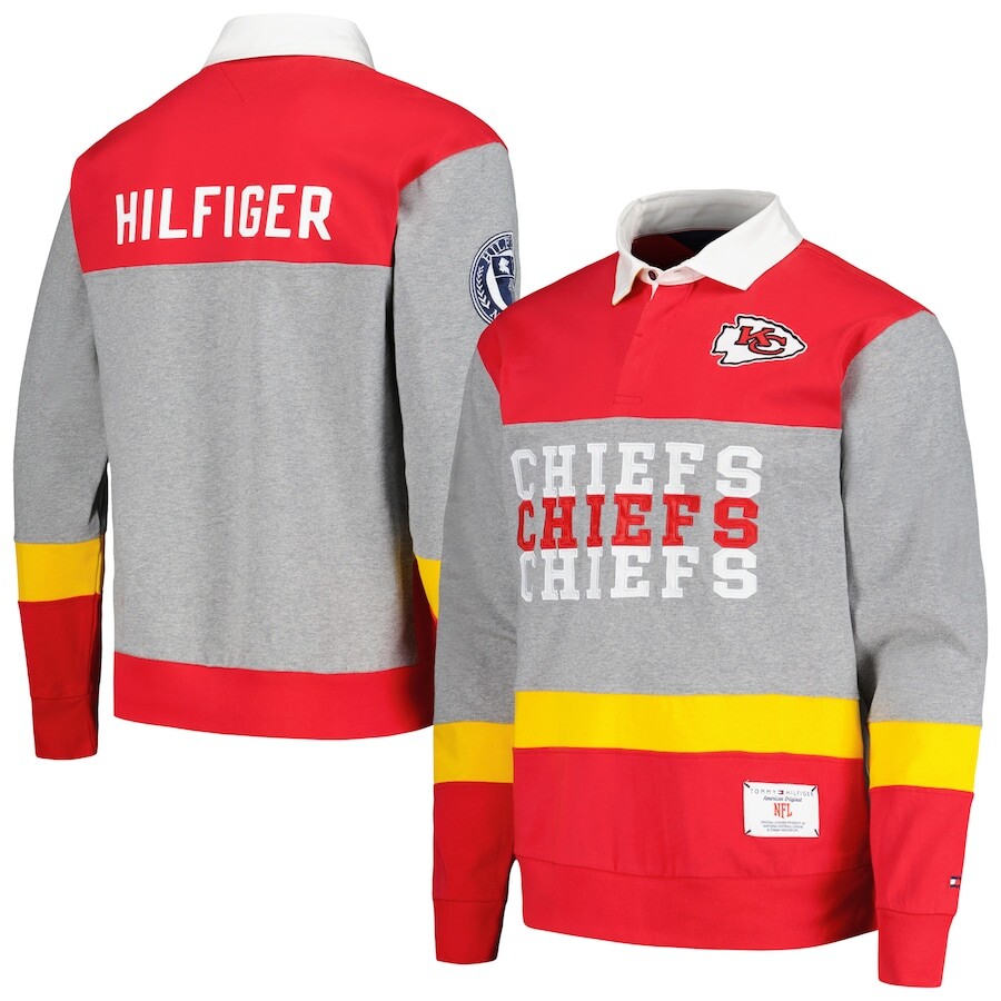 

Поло с длинным рукавом Tommy Hilfiger Kansas City Chiefs, красный