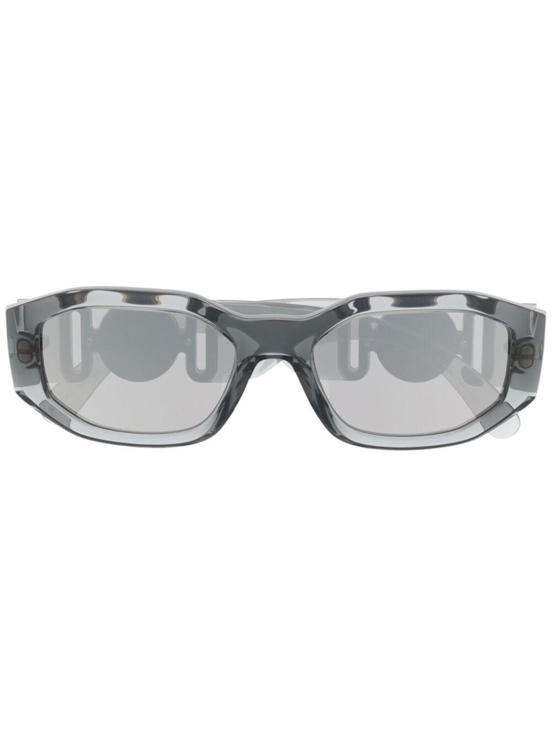 

Versace Eyewear солнцезащитные очки Biggie в овальной оправе с декором Medusa, серый