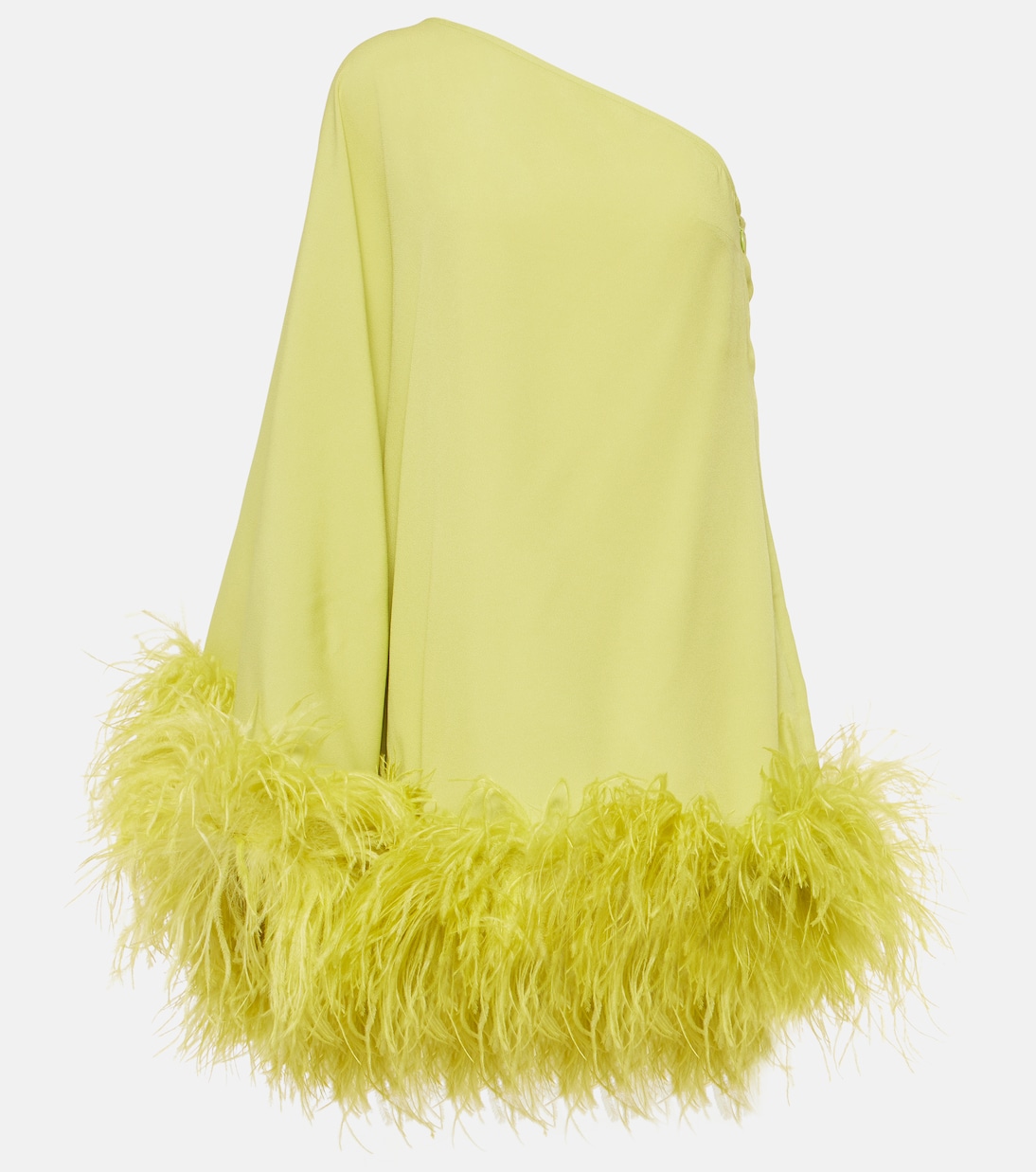 цена Мини-платье piccolo ubud с отделкой перьями Taller Marmo, зеленый