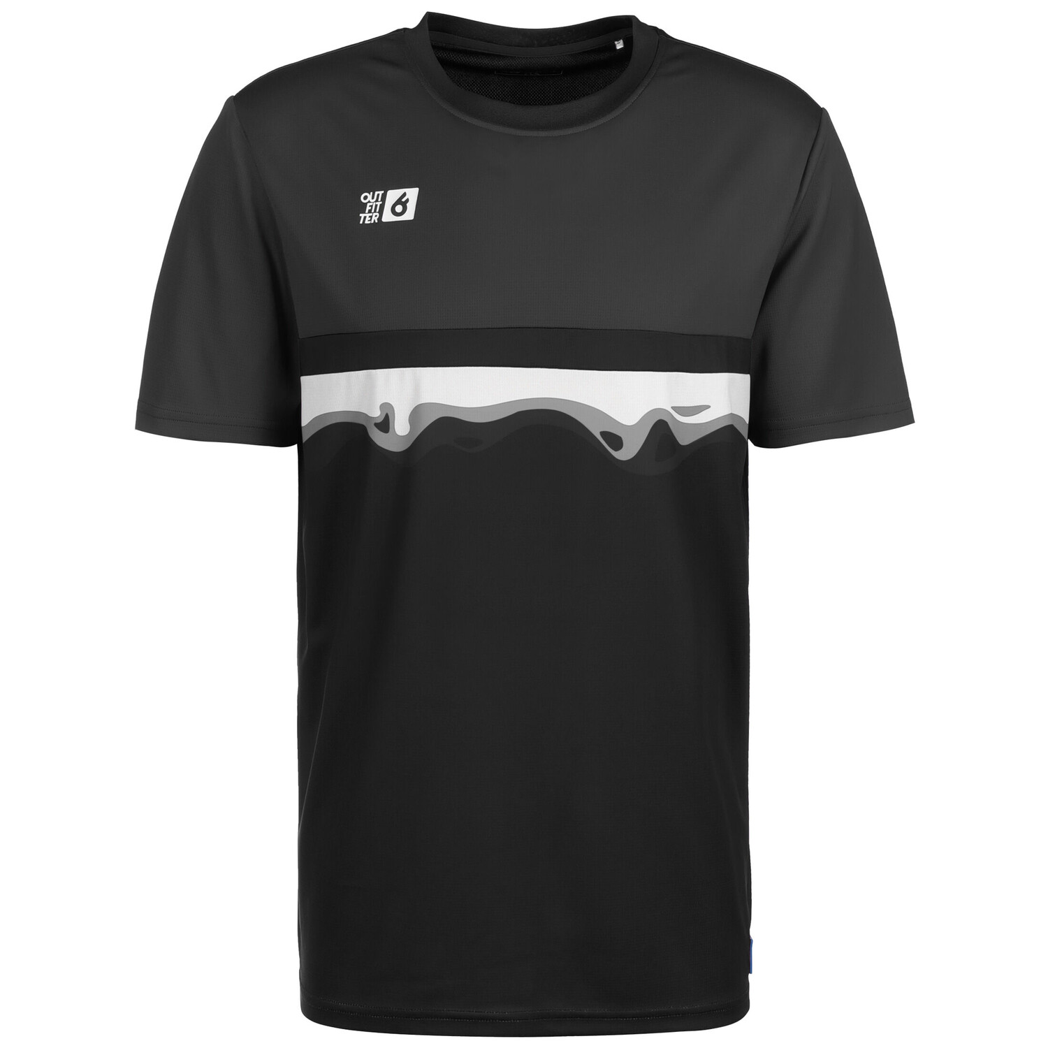 

Рубашка OUTFITTER Trainingsshirt OCEAN FABRICS TAHI, серый черный