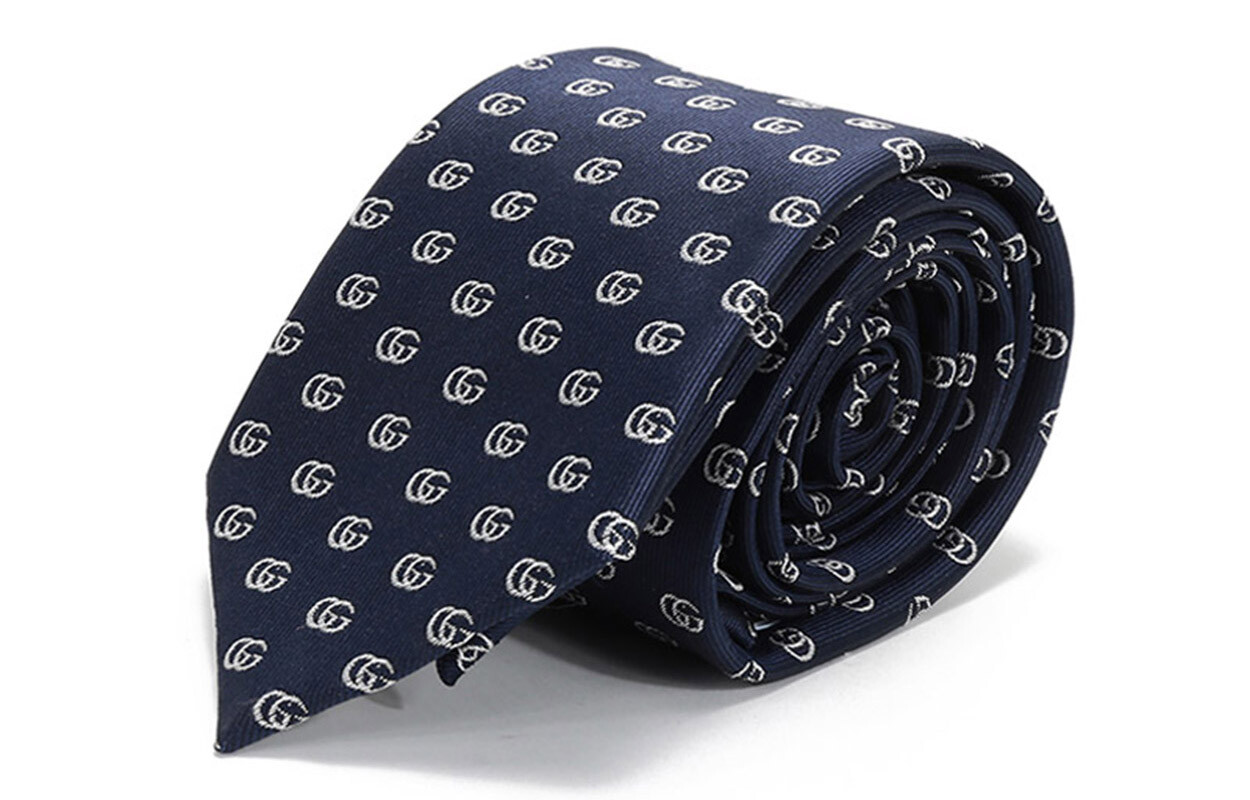 

Мужской галстук GUCCI, Navy blue ivory