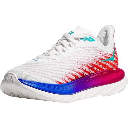 

Широкие беговые кроссовки Mach 5 женские HOKA, цвет White/Flame