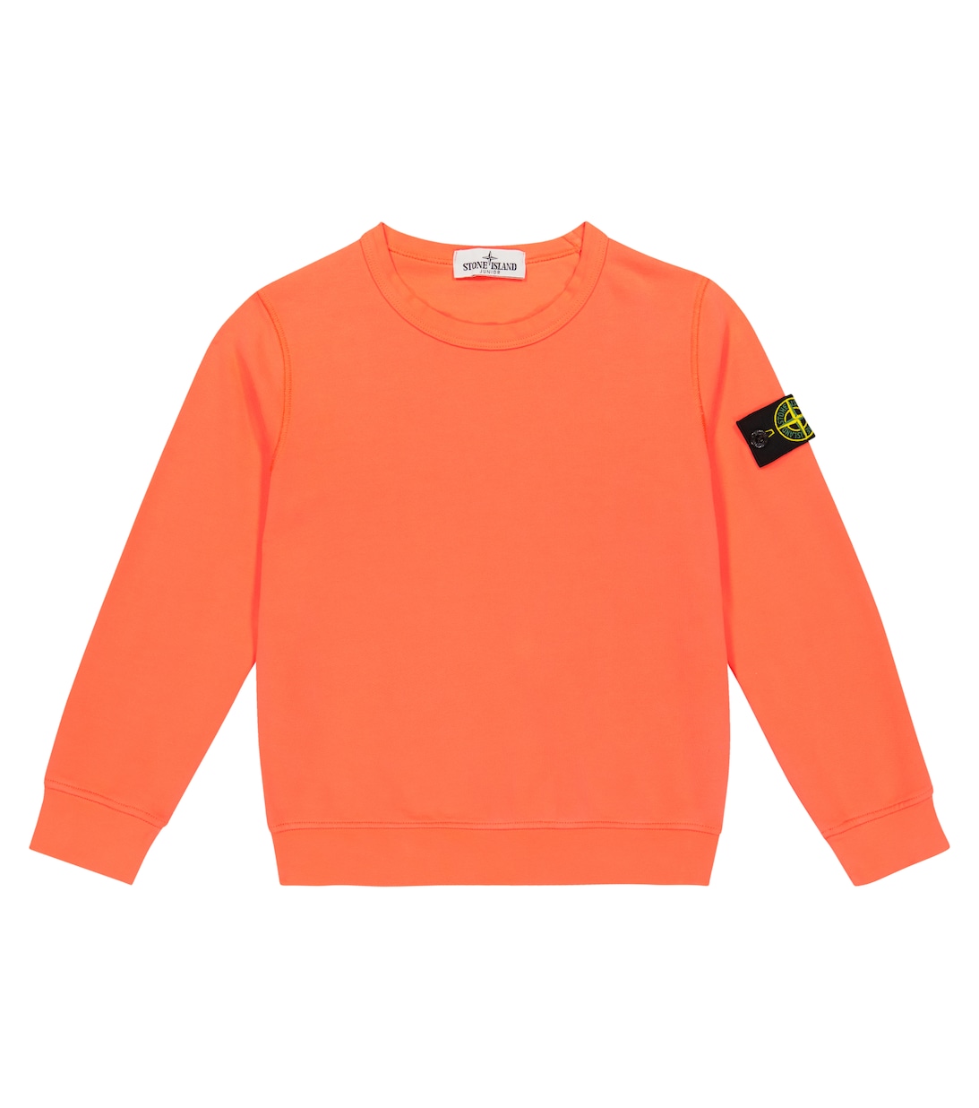 

Хлопковая толстовка Stone Island Junior, красный