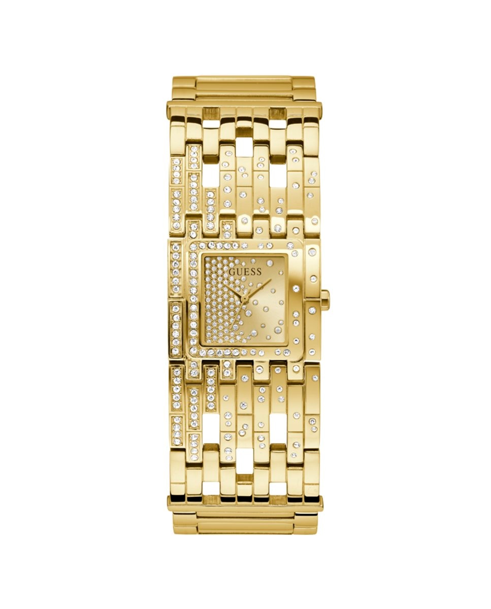 Женские часы Waterfall GW0441L2 со стальным и золотым ремешком Guess, золотой