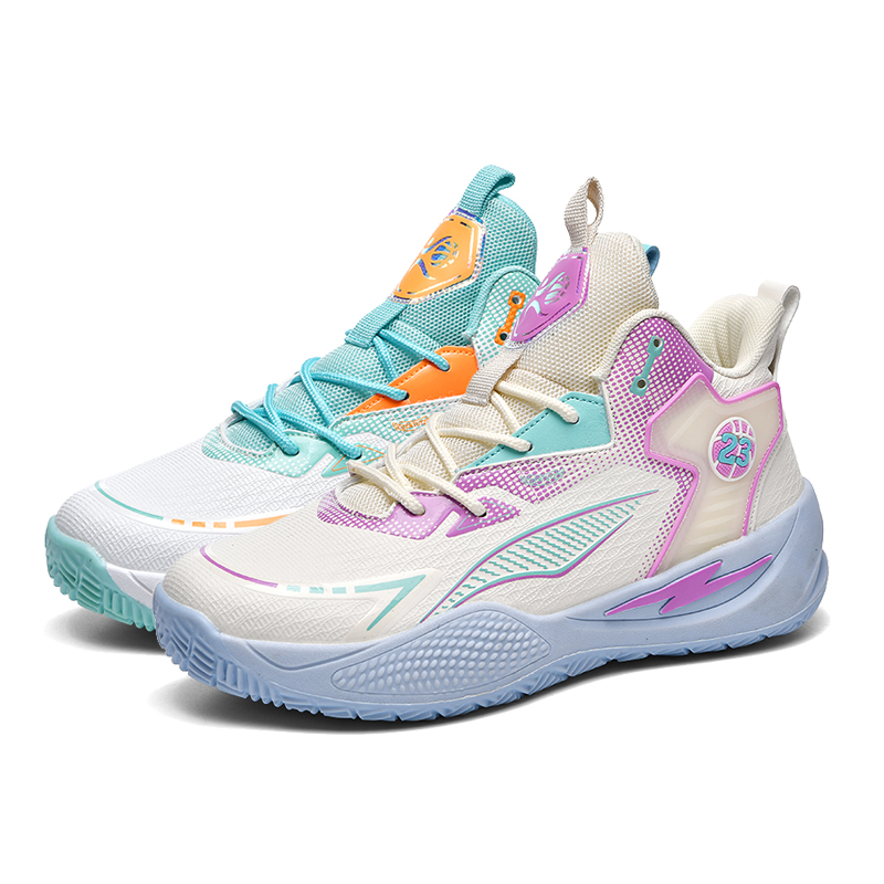 

Баскетбольные кроссовки Basketball Shoes Unisex High-Top Black-Tailed Deer, цвет Mandarin Duck (White/Pink + White Moon)