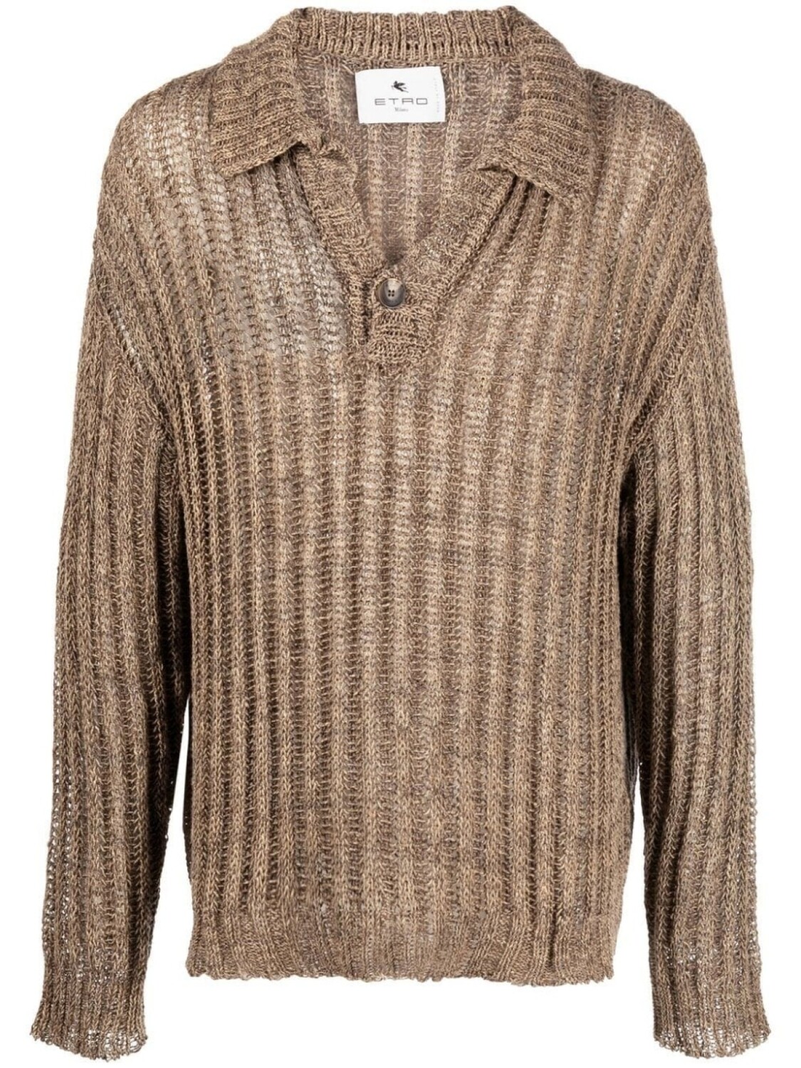 

ETRO джемпер в рубчик, нейтральный цвет