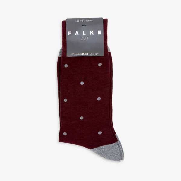 

Носки из смесового хлопка с точечным принтом Falke, цвет barolo