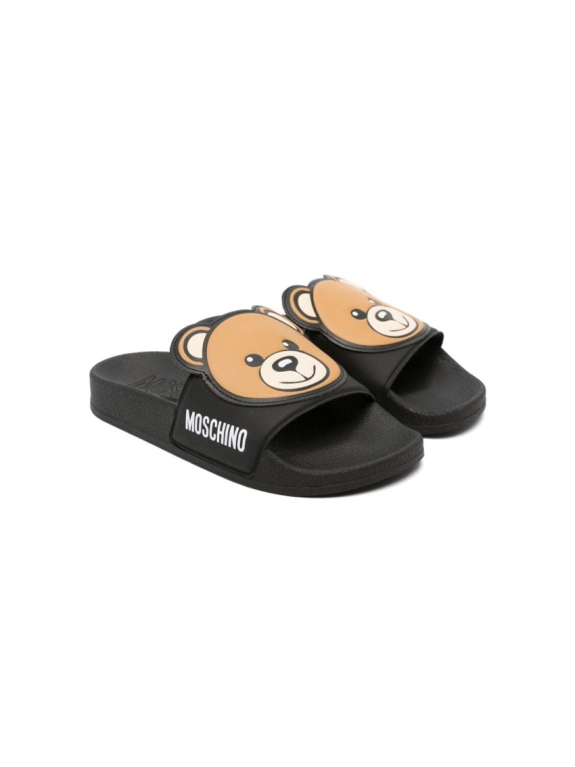 

Moschino Kids шлепанцы Teddy Bear, черный