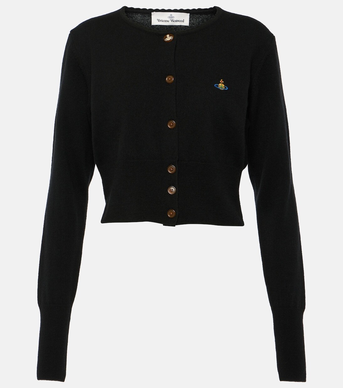 

Кардиган orb из шерсти и кашемира Vivienne Westwood, черный