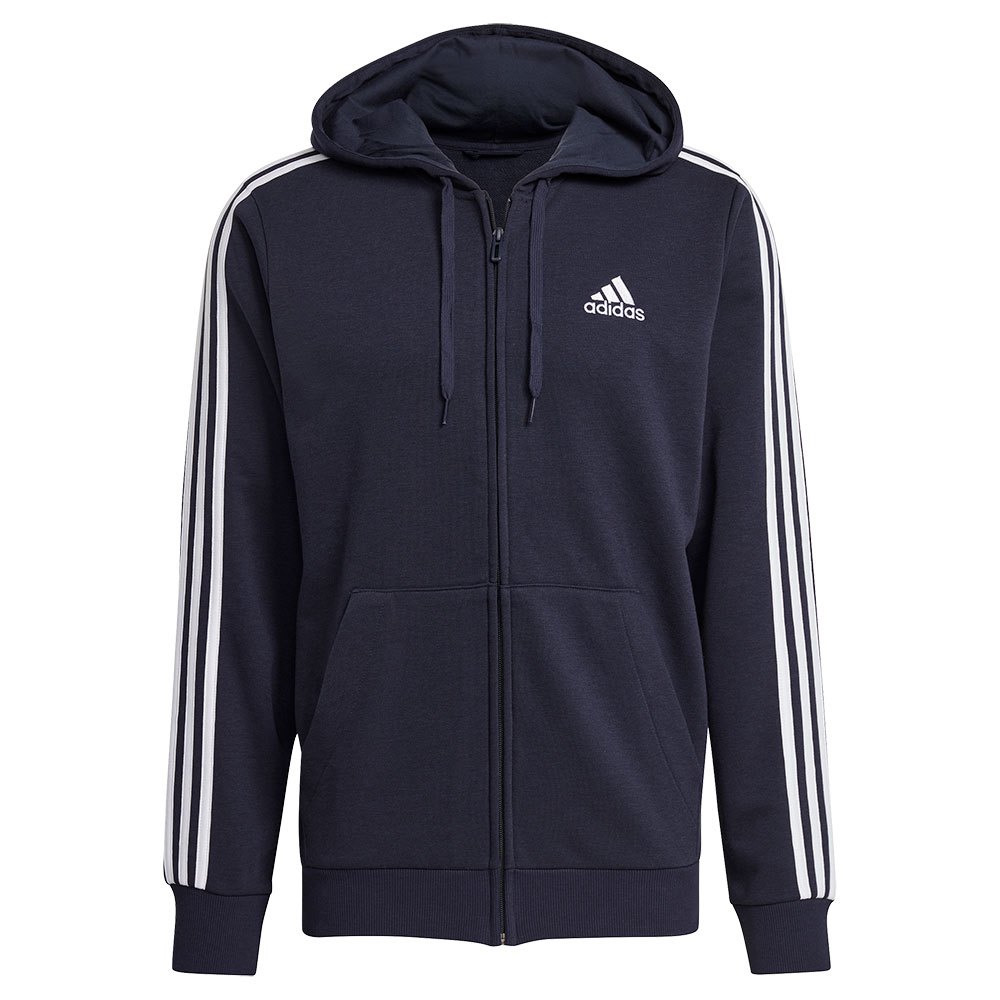 

Толстовка adidas Essentials French Terry 3 Stripes Full Zip, синий