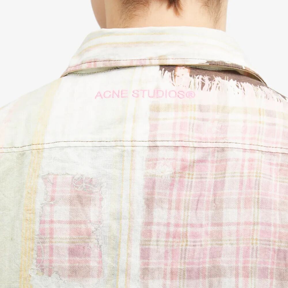

Acne Studios Setar Полотенце с принтом Рубашка в клетку, мультиколор