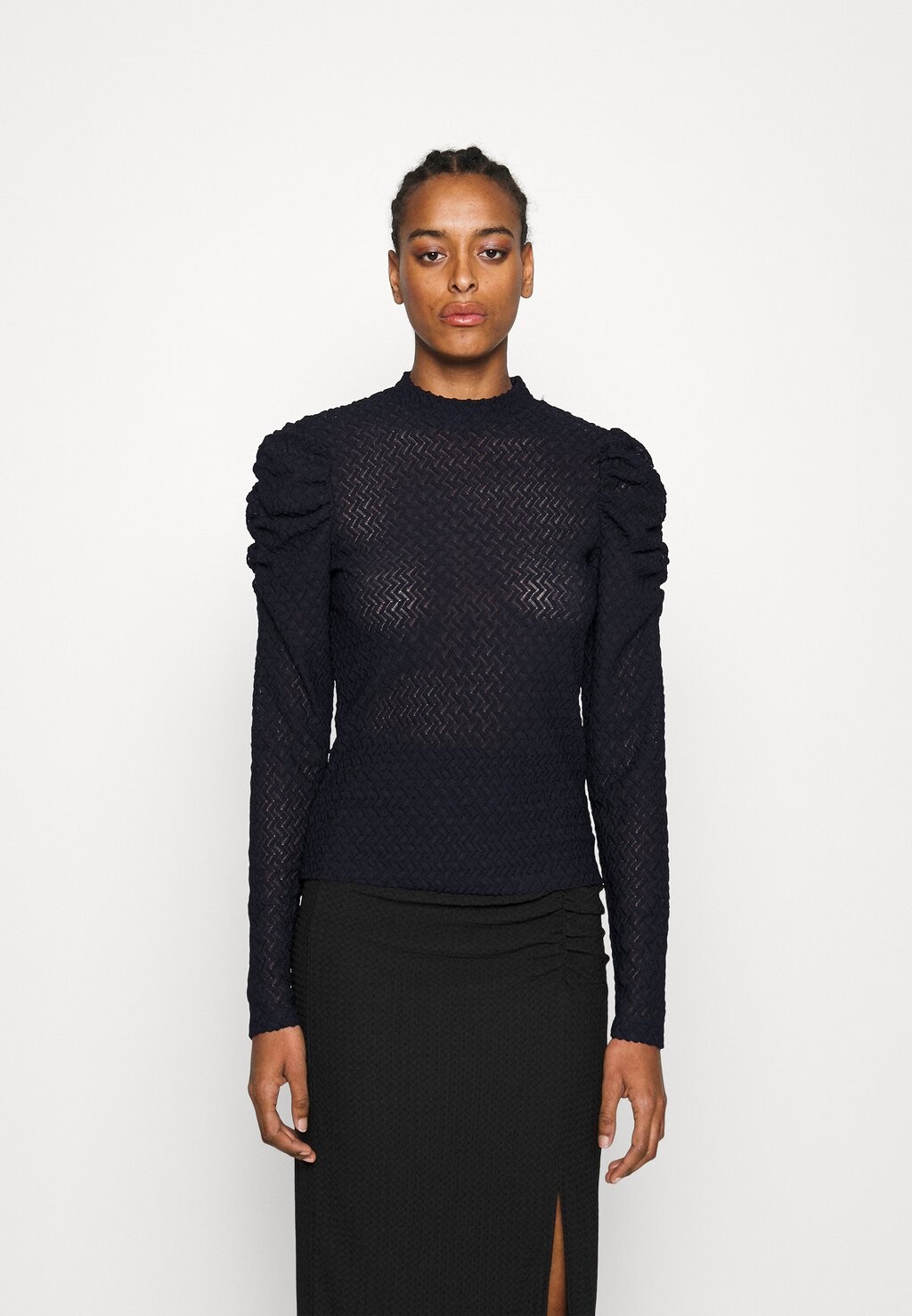 

Свитер PCNEIDI HIGH NECK PIECES Tall, черный