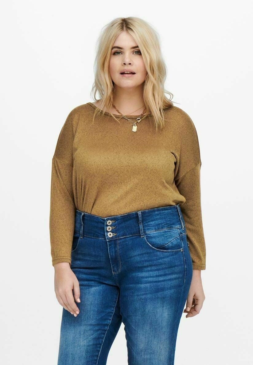 

Топ с длинными рукавами CURVY ONLY Carmakoma, цвет toasted coconut