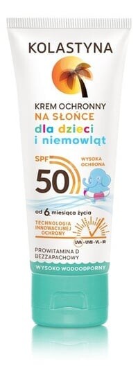 

Коластина, Загар, Крем солнцезащитный для детей и младенцев SPF 50, 75 мл, Kolastyna