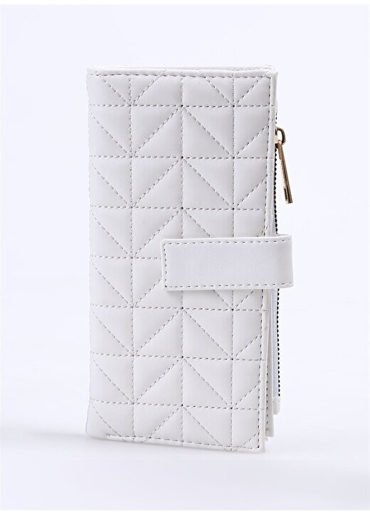 

Белый женский кожаный кошелек 9x19x2 см Frk 504 Plain White Fabrika, белый