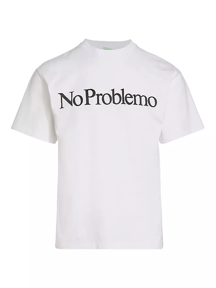 Хлопковая футболка с короткими рукавами No Issueo Aries, белый